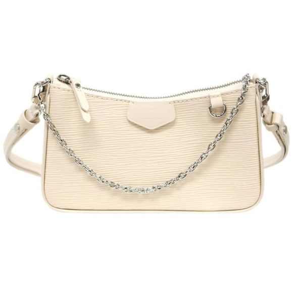 Louis Vuitton Easy Pouch Mini Chain Shoulder Bag Epi Leather White - Picture 1 of 12